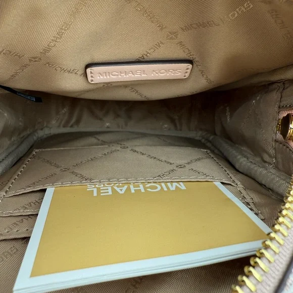 Michael Kors‎ Rose Gold Pink Jet Set Crossbody Bag - Picture 6 of 6